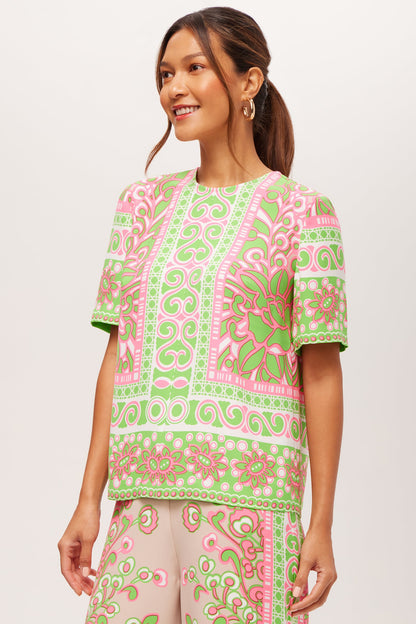 Trina Turk Riggs Short-Sleeve Top