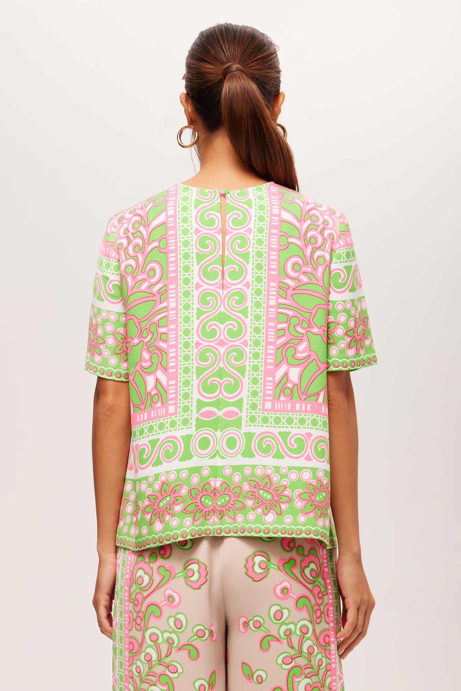 Trina Turk Riggs Short-Sleeve Top