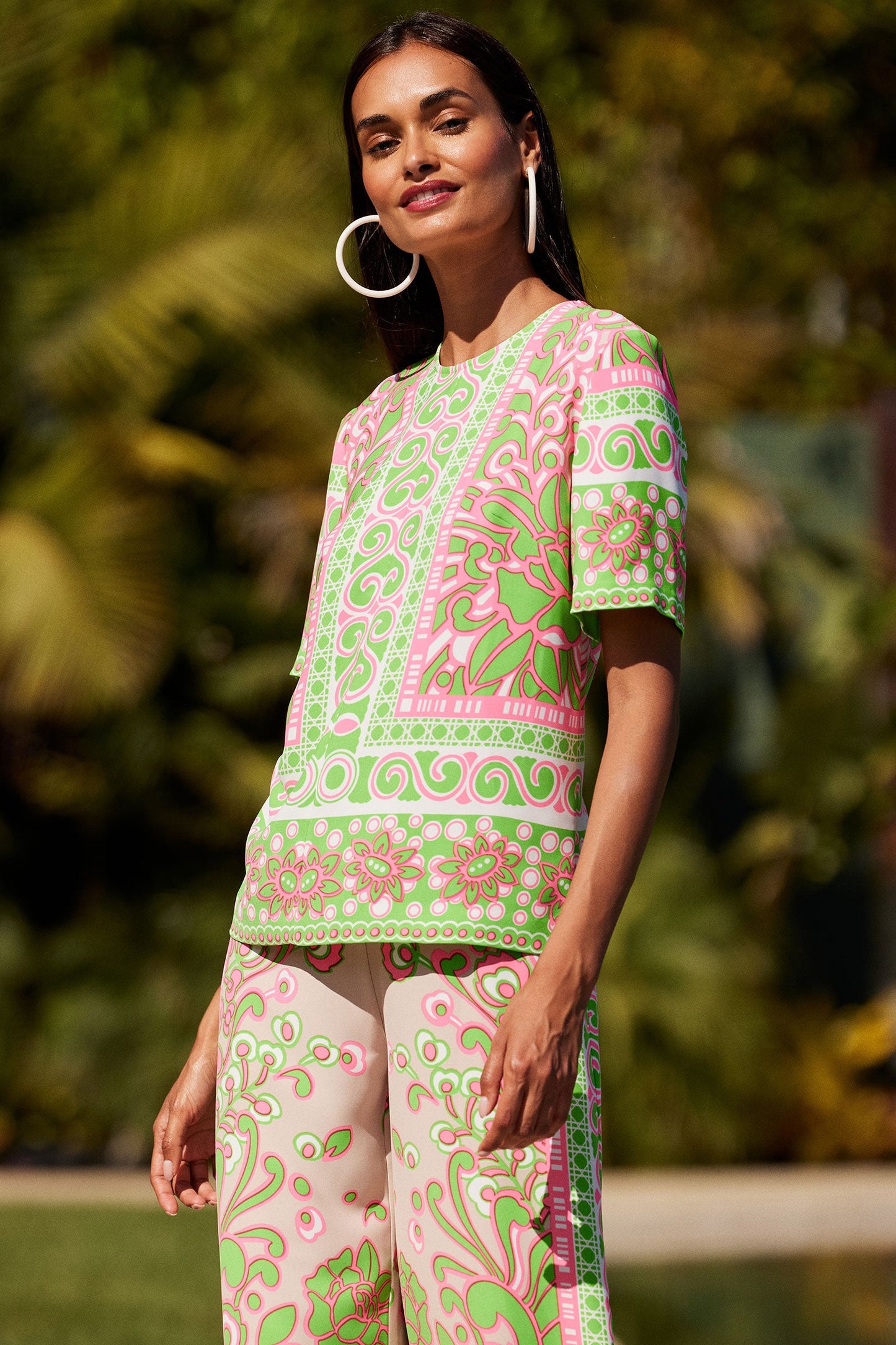 Trina Turk Riggs Short-Sleeve Top
