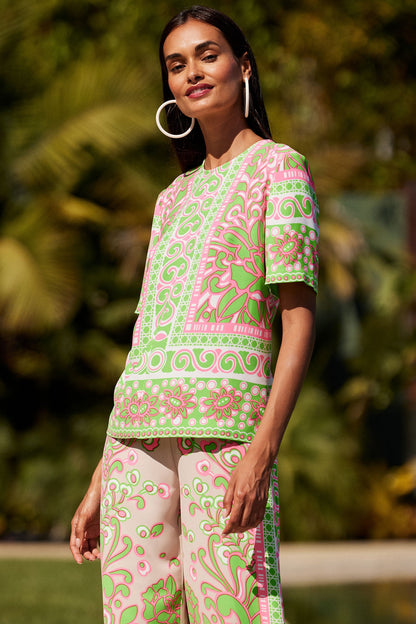 Trina Turk Riggs Short-Sleeve Top