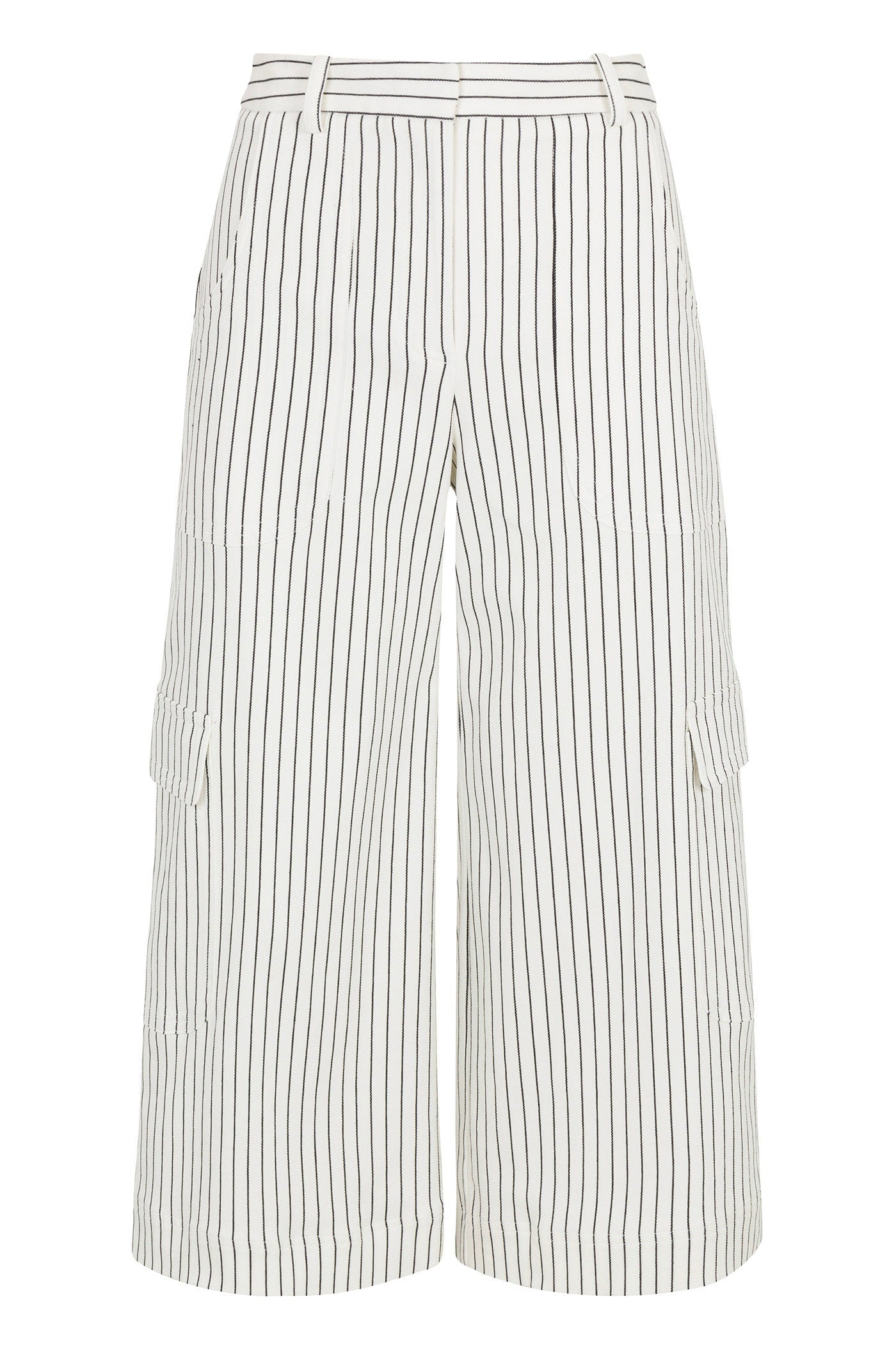 Trina Turk Agassi Wide-Leg Cargo Pant - Seles Stripe