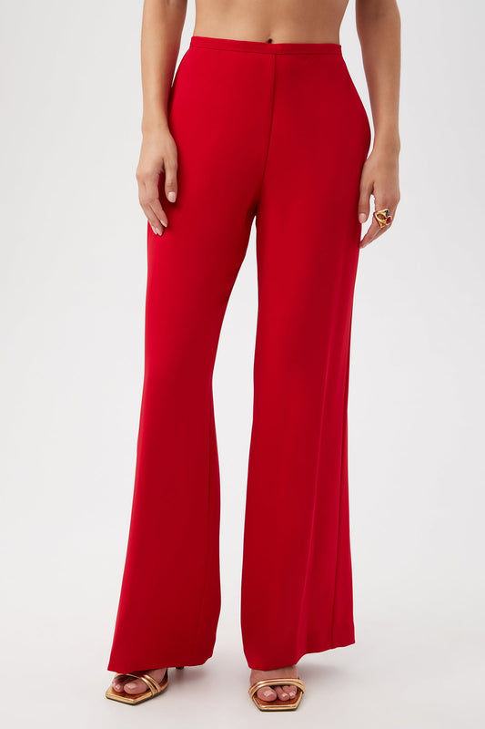 Trina Turk Tavia Wide-Leg Pant - Double Georgette