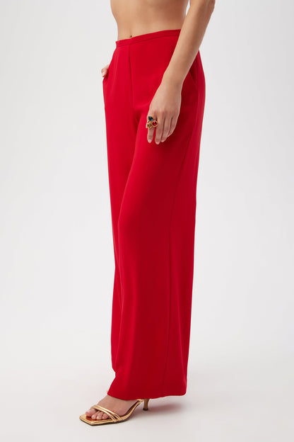 Trina Turk Tavia Wide-Leg Pant - Double Georgette