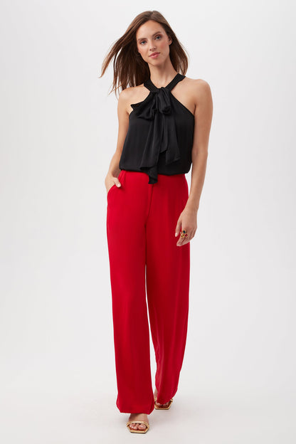 Trina Turk Tavia Wide-Leg Pant - Double Georgette