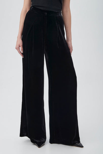 Trina Turk Saige Velvet Wide Leg Pant