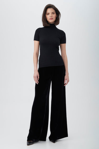 Trina Turk Saige Velvet Wide Leg Pant