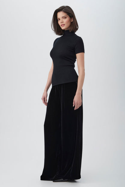 Trina Turk Saige Velvet Wide Leg Pant