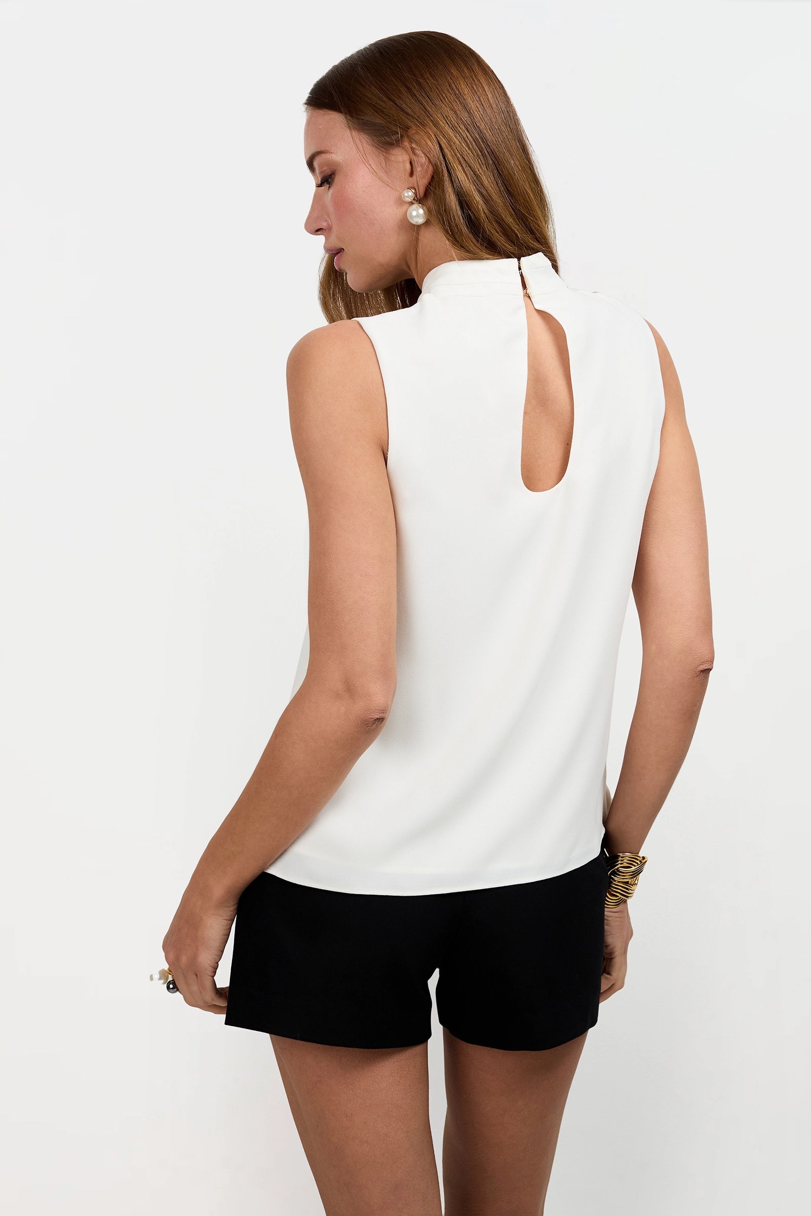 Trina Turk Magni Cross-Neck Top