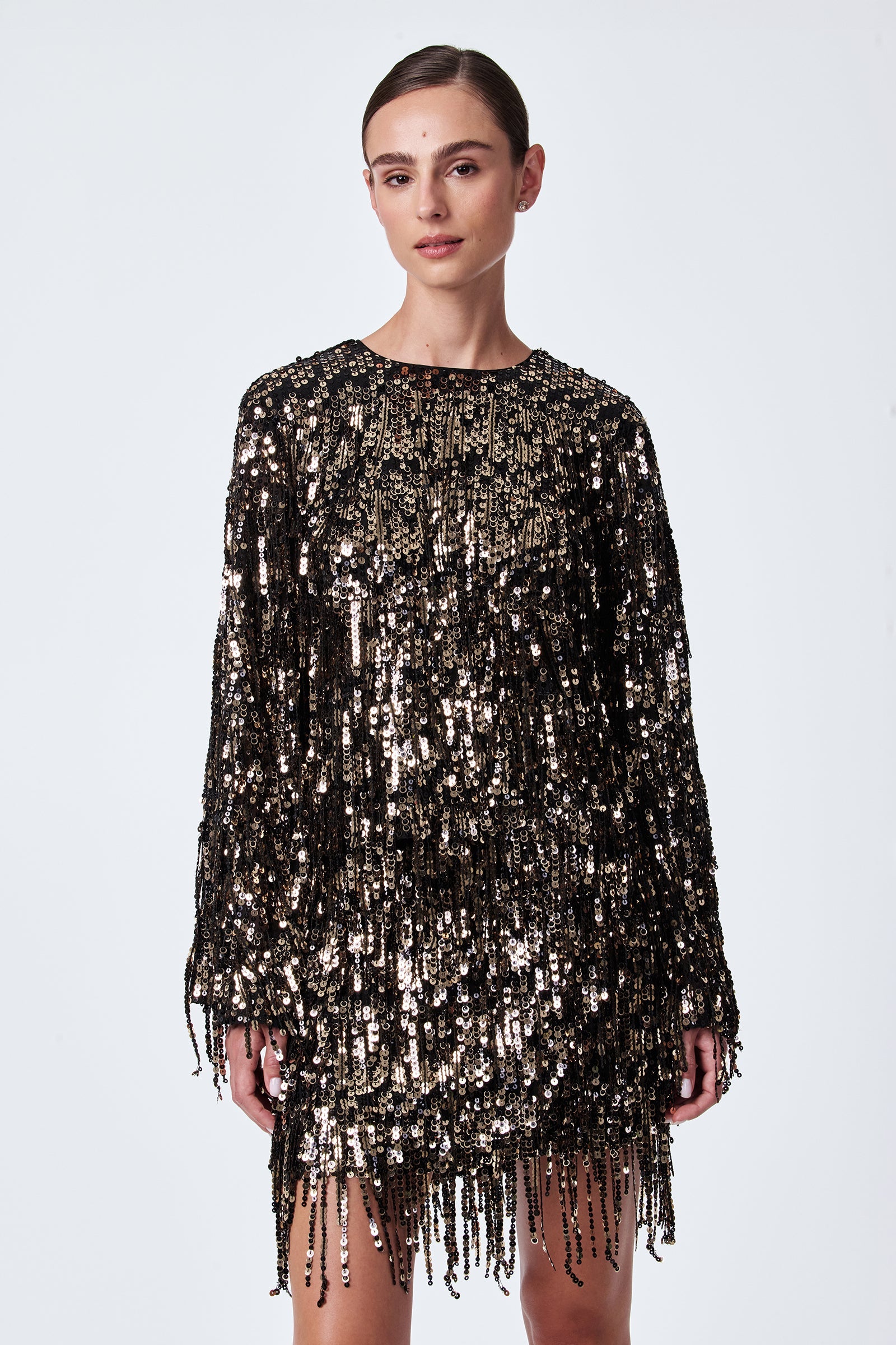 Trina Turk Satine Sequin Fringe Top
