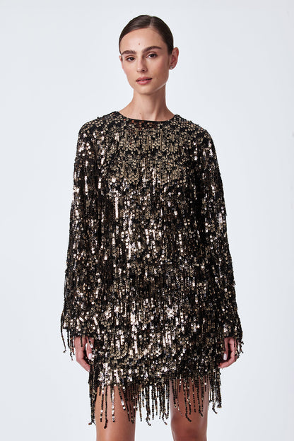 Trina Turk Satine Sequin Fringe Top