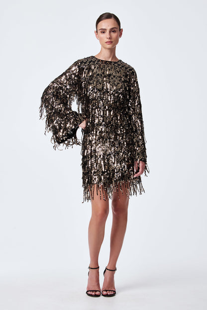Trina Turk Satine Sequin Fringe Top