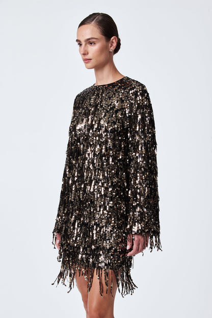 Trina Turk Satine Sequin Fringe Top
