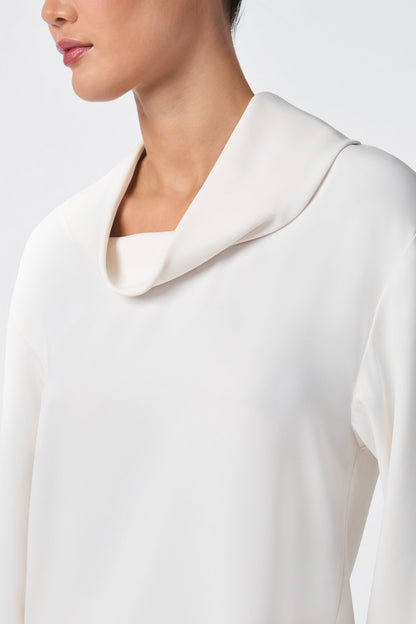 Trina Turk Staged Folded Collar Top