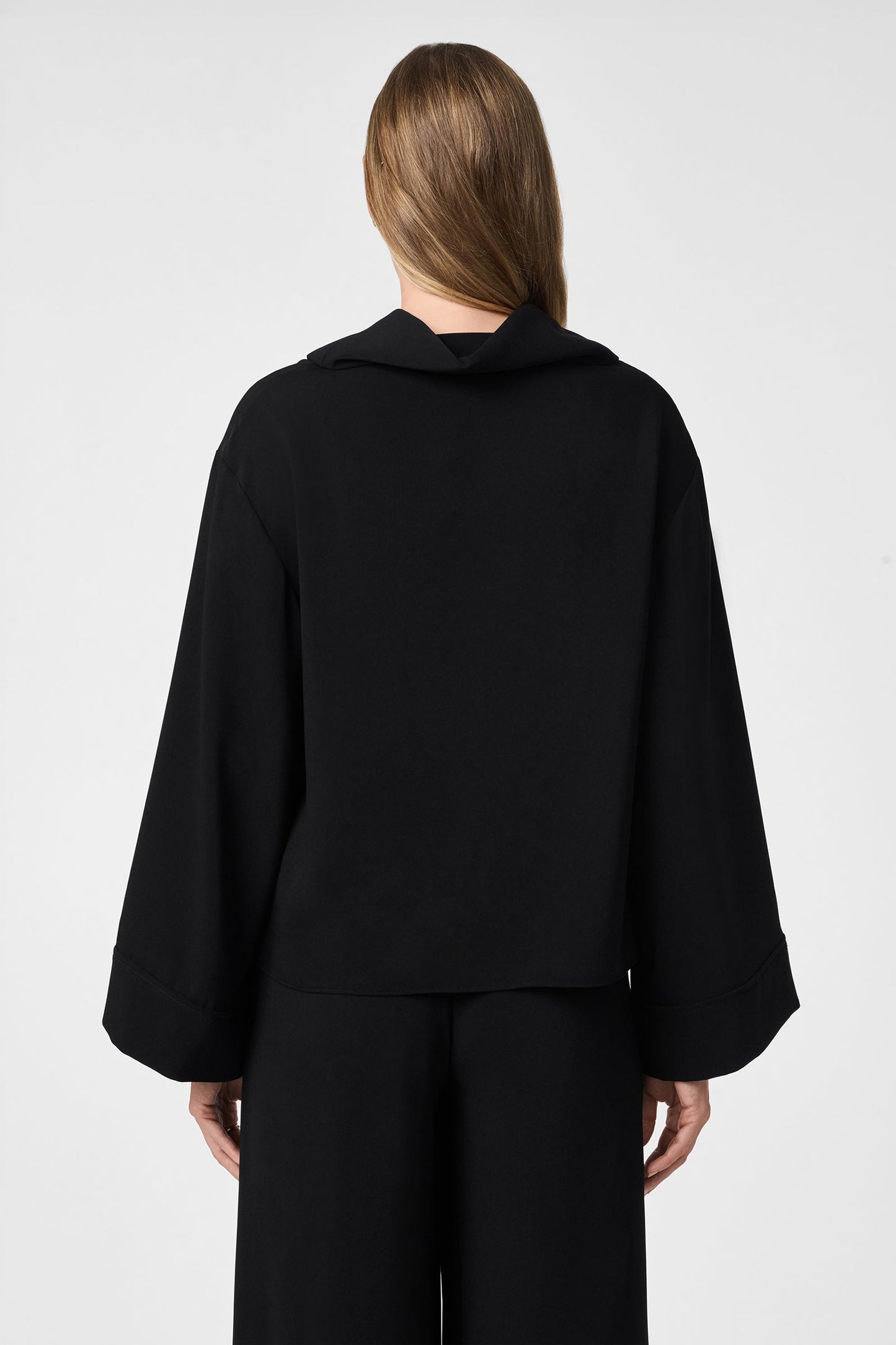Trina Turk Staged Folded Collar Top