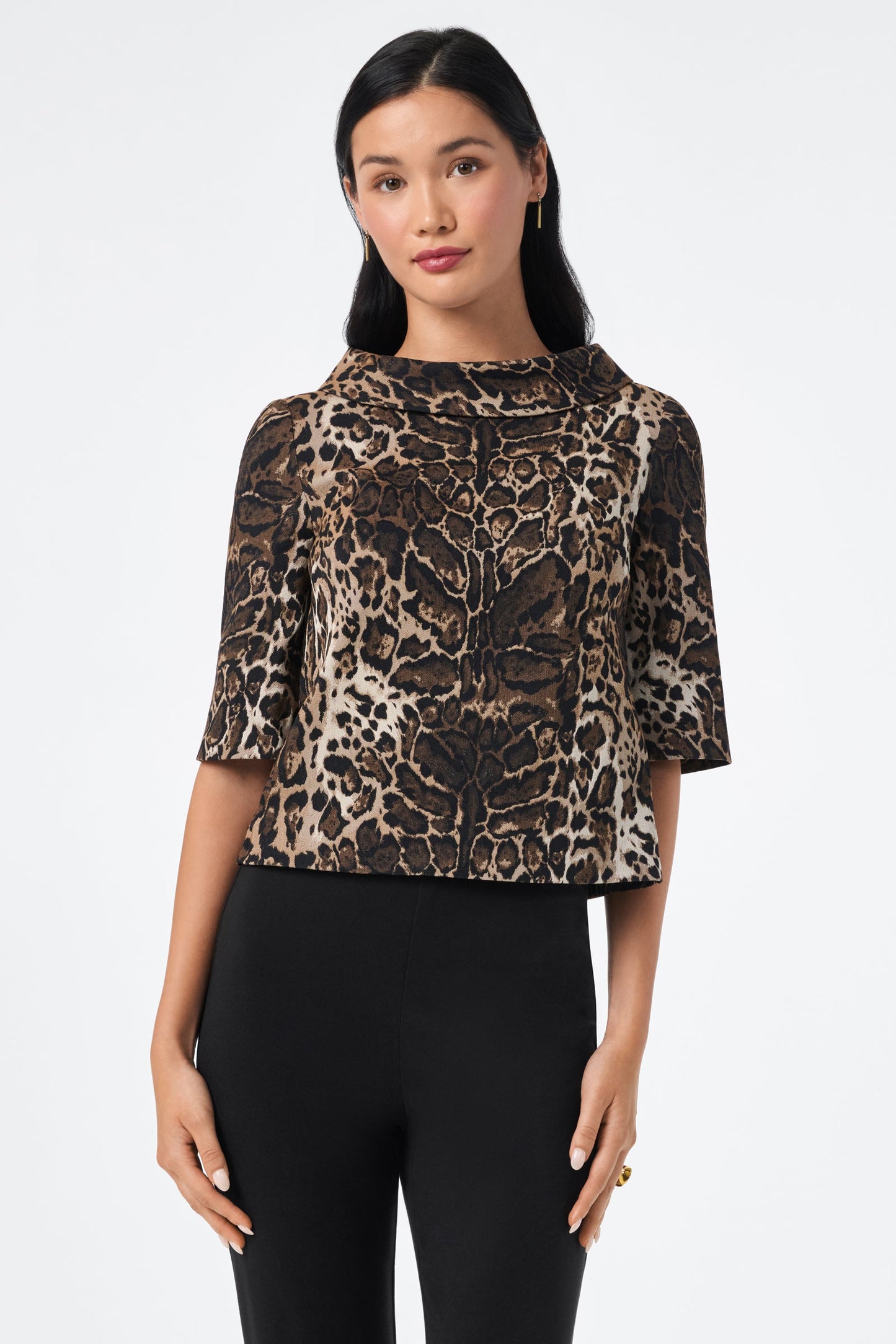 Trina Turk Kailee Folded Collar Top