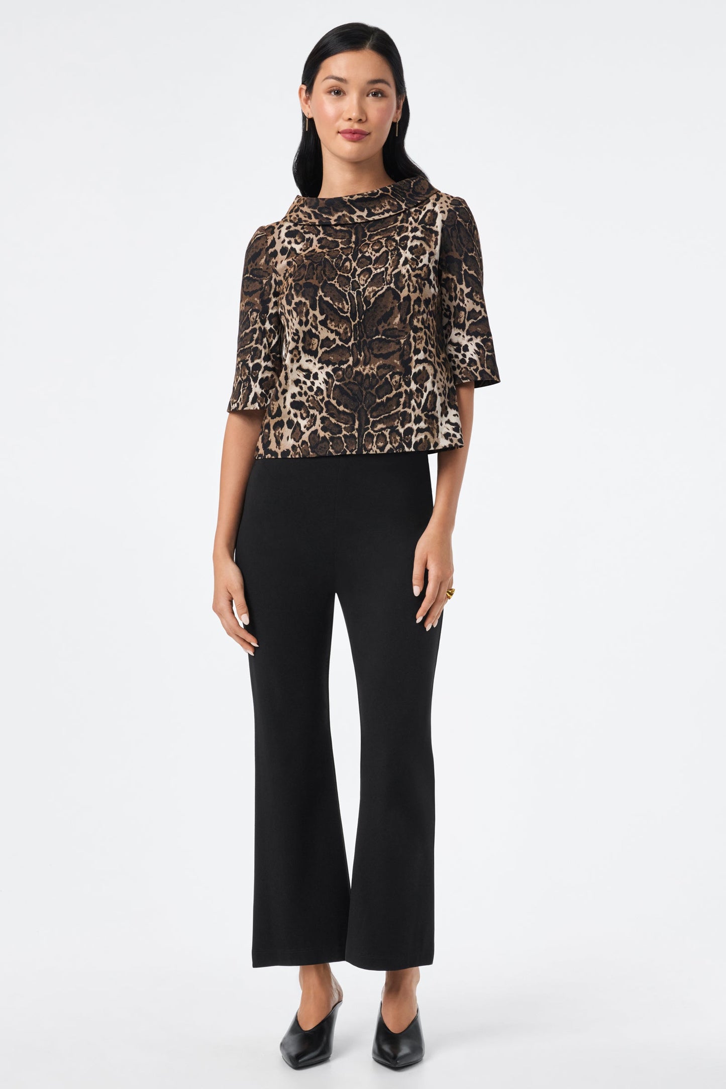 Trina Turk Kailee Folded Collar Top
