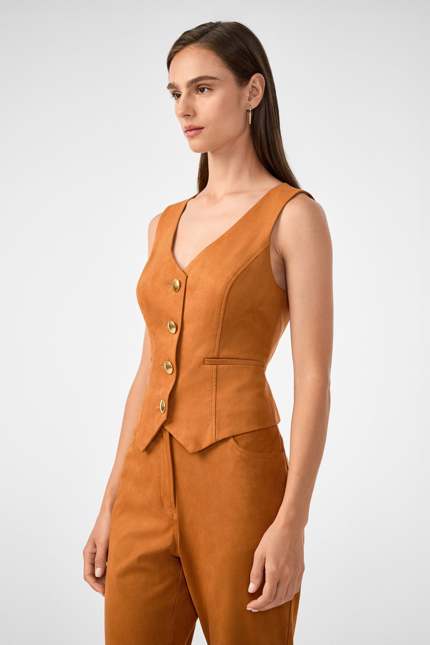 Trina Turk Kofi Suede Vest