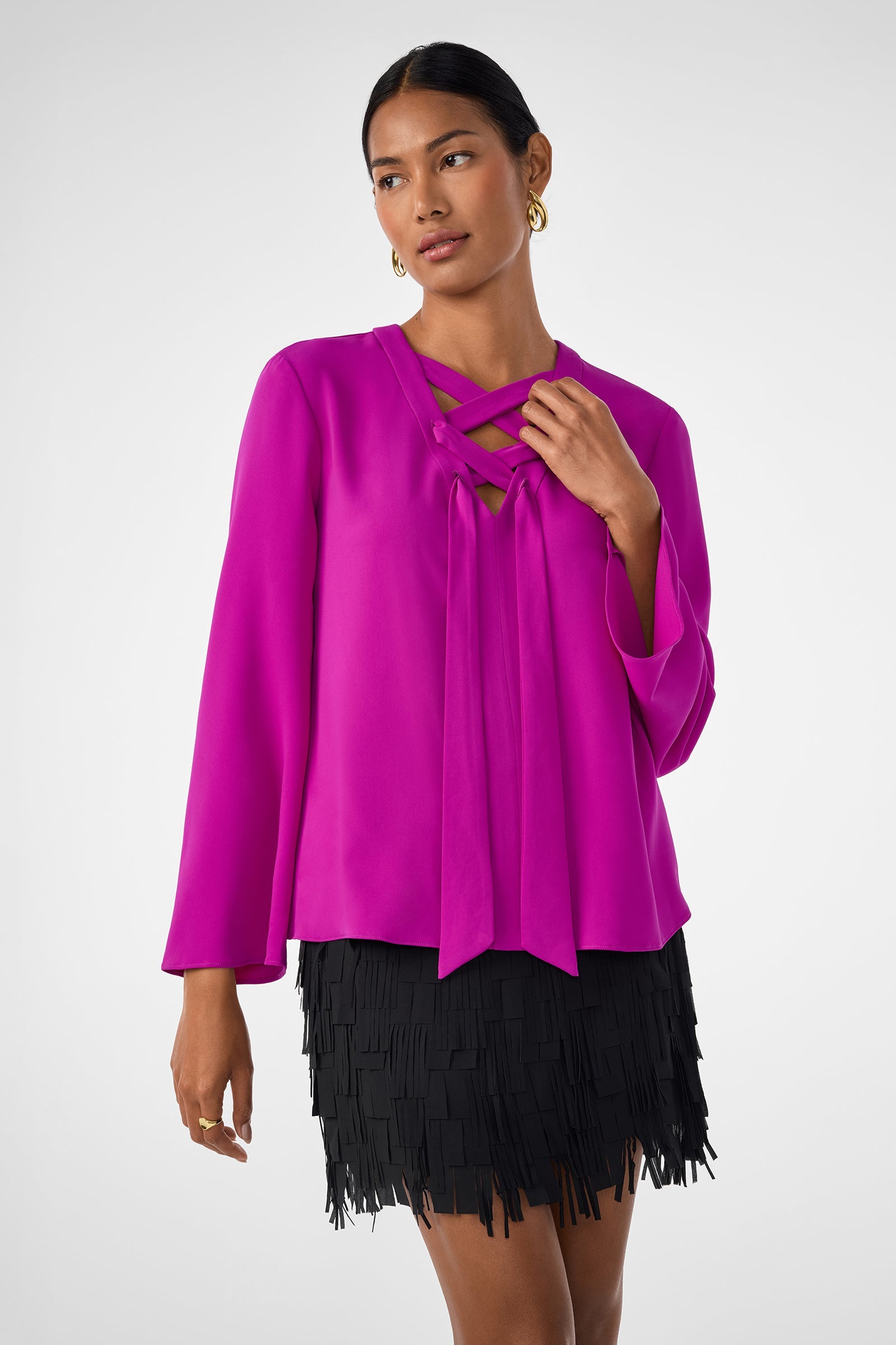 Trina Turk Picabella Lace-Up Top