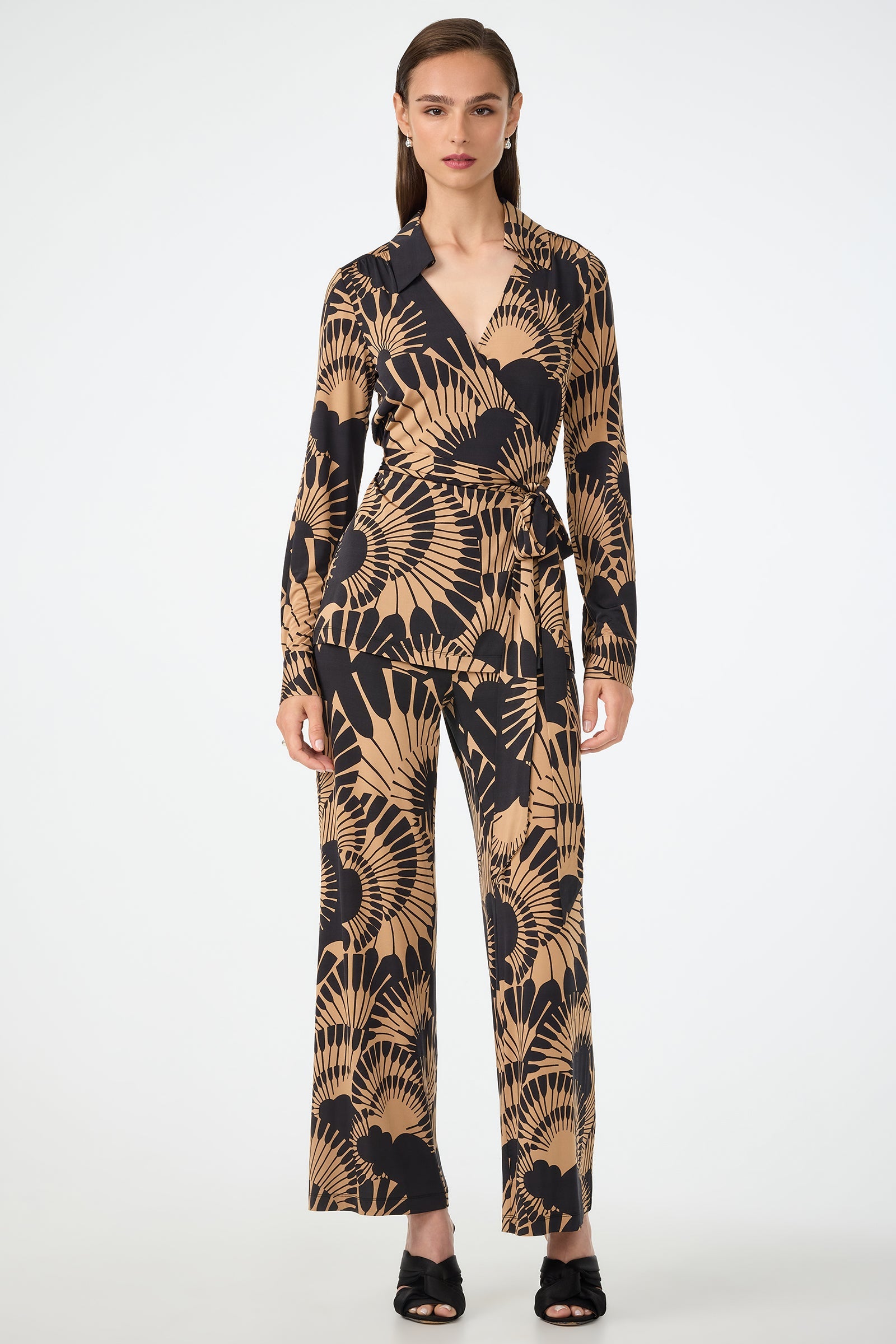 Trina Turk Makeba Wrap Top - Juniper Jersey