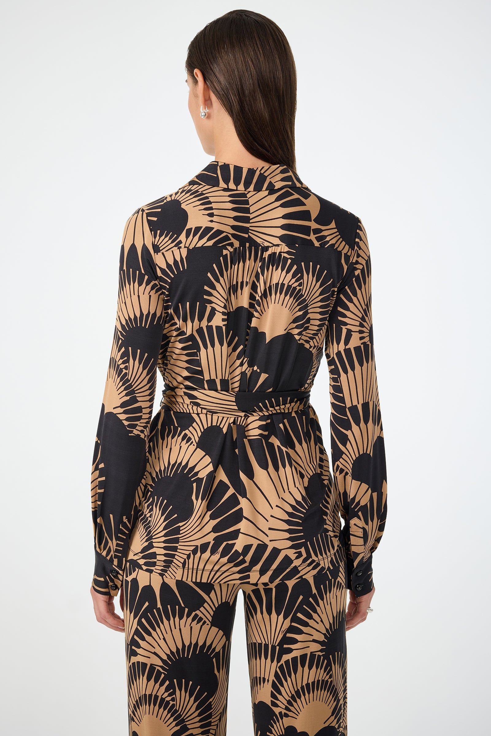 Trina Turk Makeba Wrap Top - Juniper Jersey