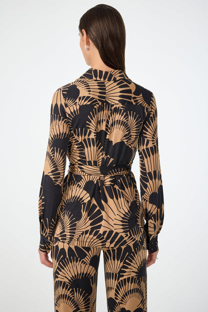 Trina Turk Makeba Wrap Top - Juniper Jersey
