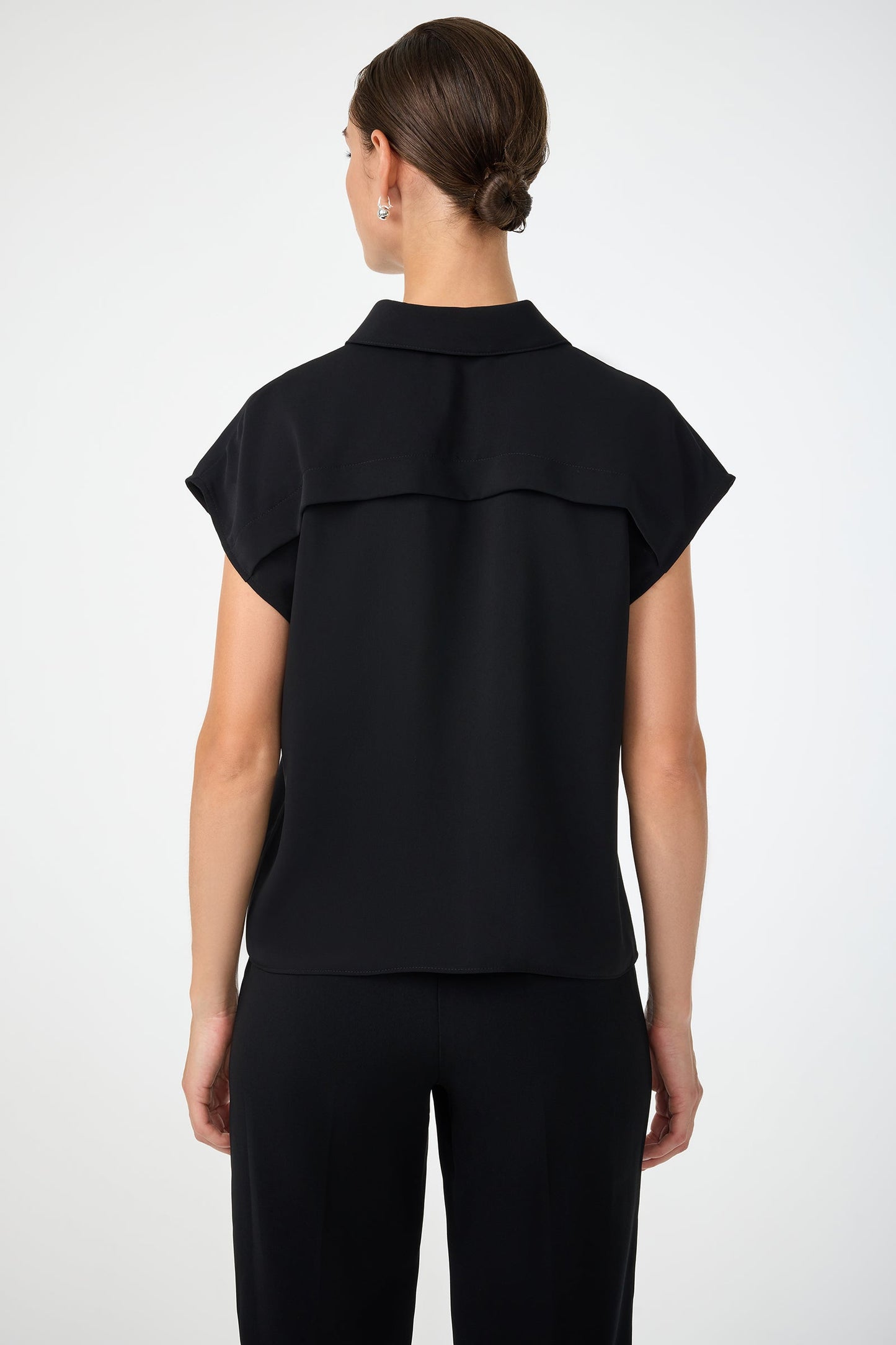 Trina Turk Cheri Pleated Button-Front Top