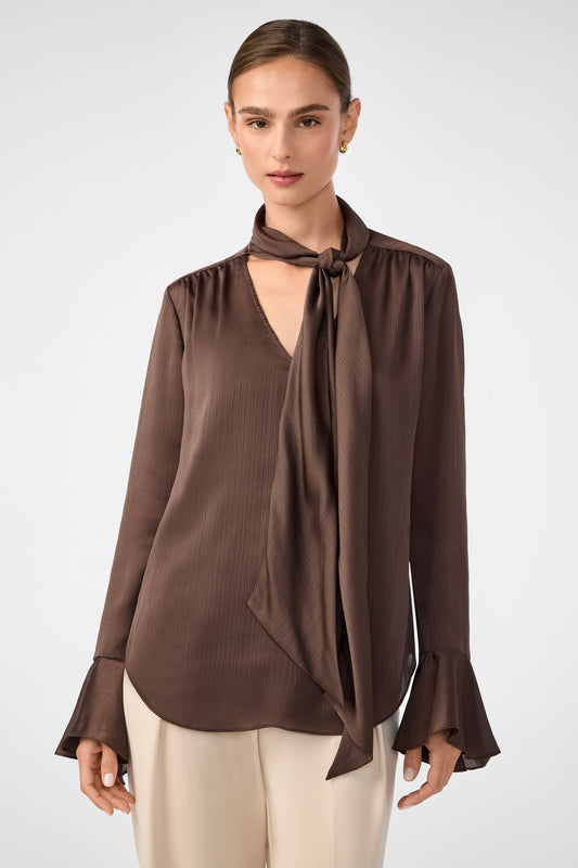 Trina Turk Alora Lavalliere Blouse