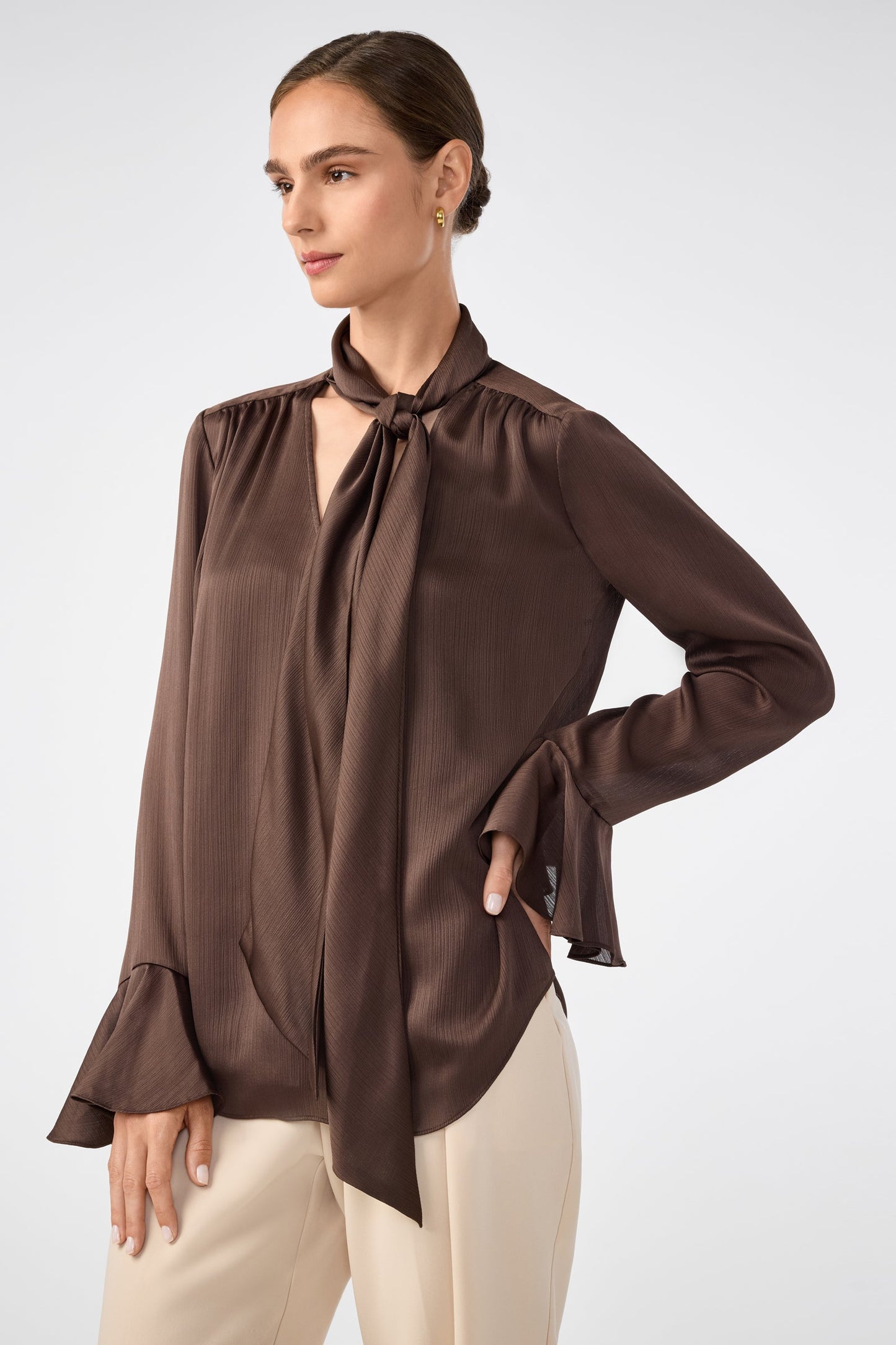 Trina Turk Alora Lavalliere Blouse