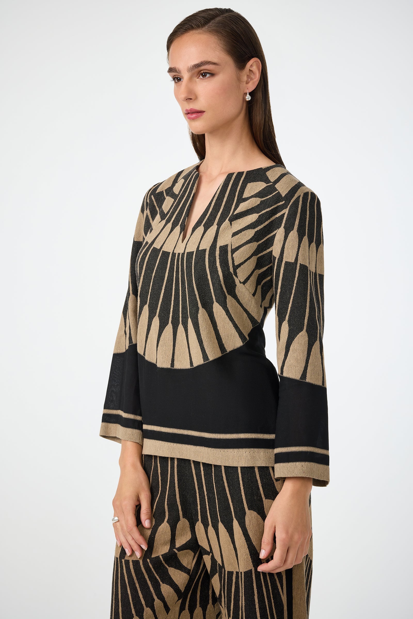 Trina Turk Amy Top - Juniper Fil Coupe