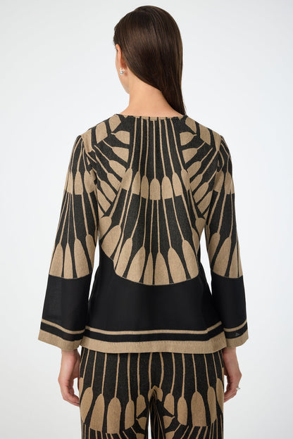 Trina Turk Amy Top - Juniper Fil Coupe