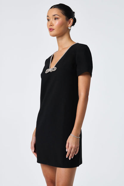 Trina Turk Obelle Crystal Trim Mini Dress
