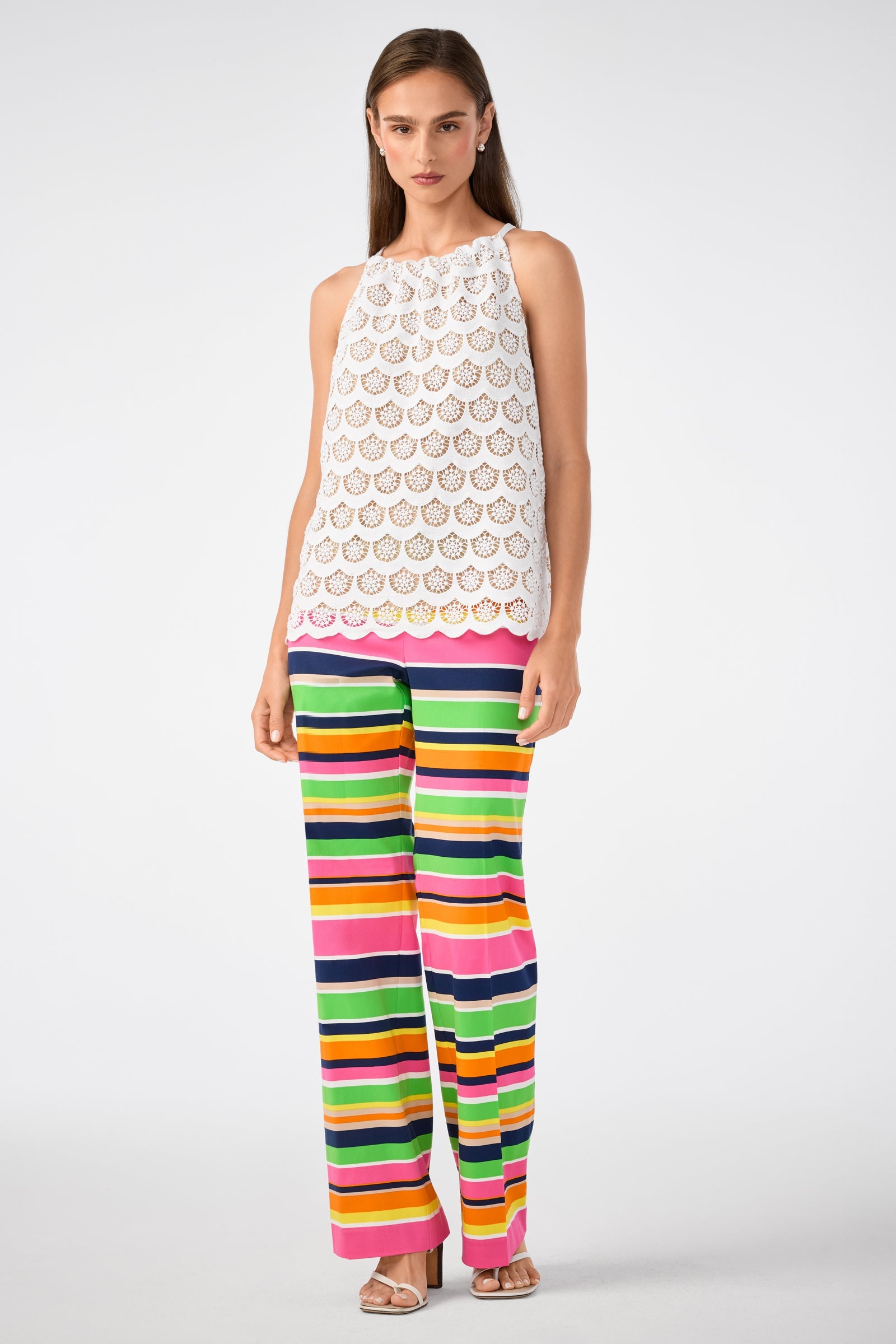 Trina Turk Rancho Crochet Halter Top