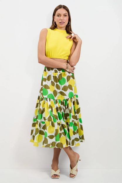 Trina Turk Nelda Sleeveless Crop Top - Poolside Terry