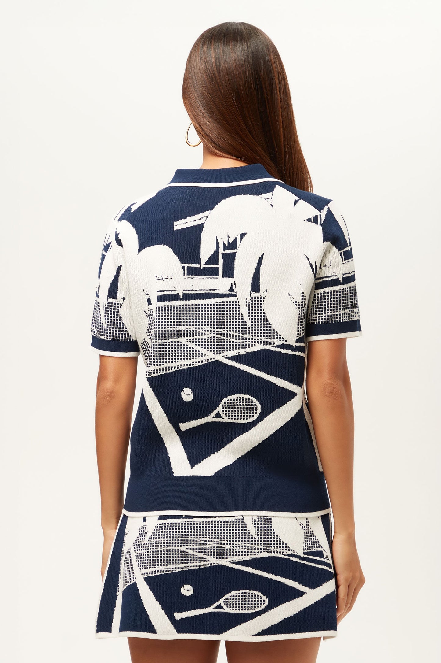 Trina Turk La Jolla Short-Sleeve Graphic Knit Polo