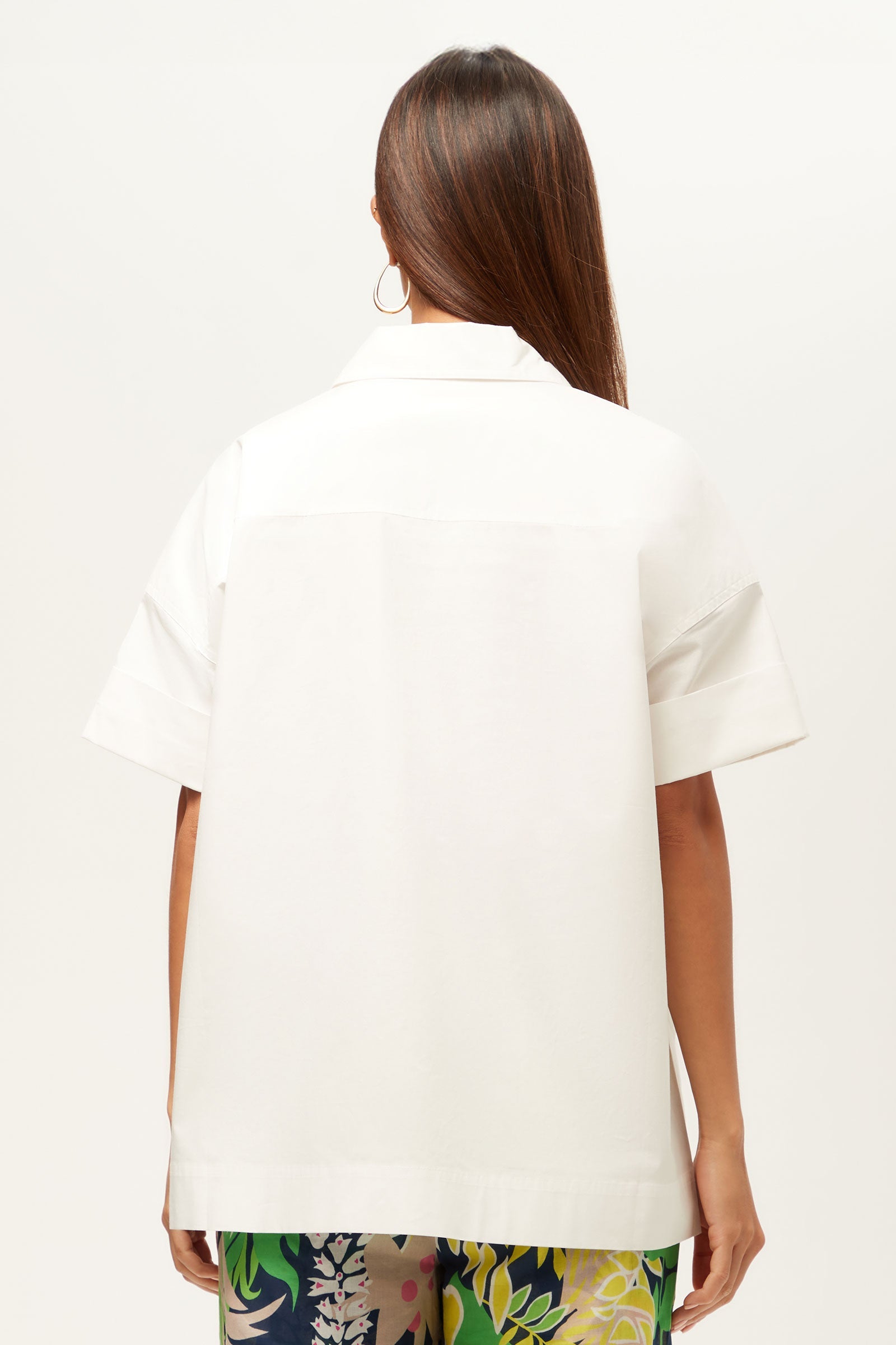 Trina Turk Opponent Short-Sleeve Button-Up Top