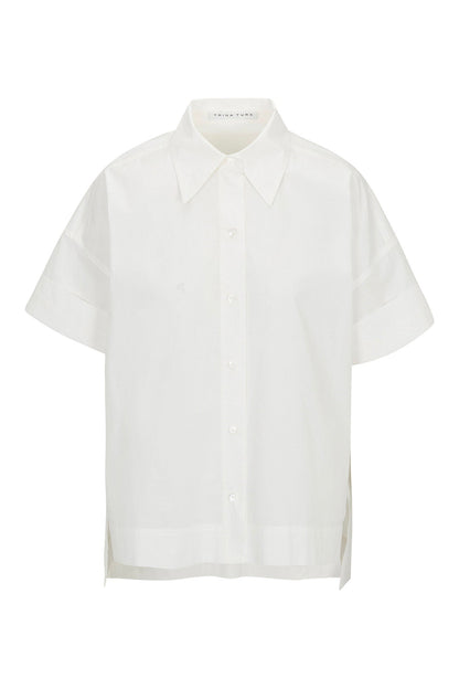 Trina Turk Opponent Short-Sleeve Button-Up Top