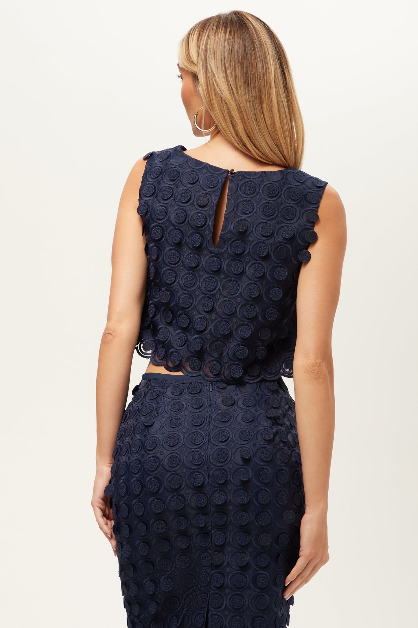 Trina Turk Serve Sleeveless Top - Agassi Embroidery