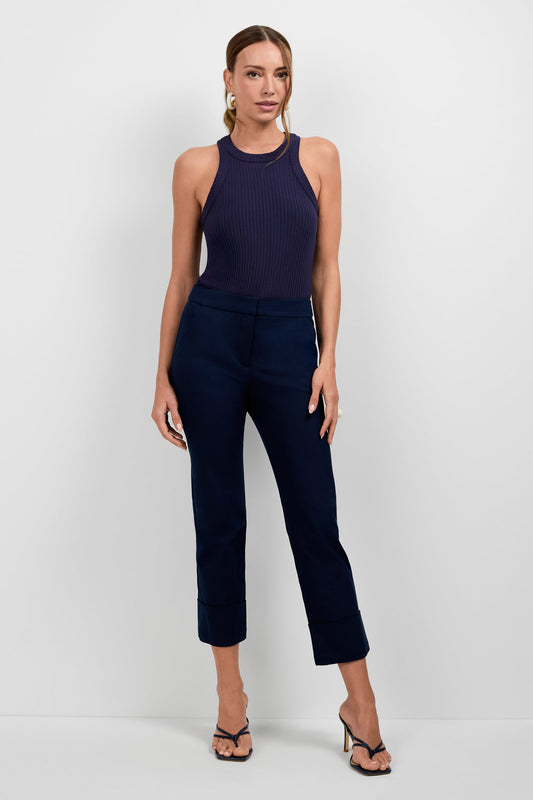 Trina Turk Banshee Cropped Cuff Hem Pant