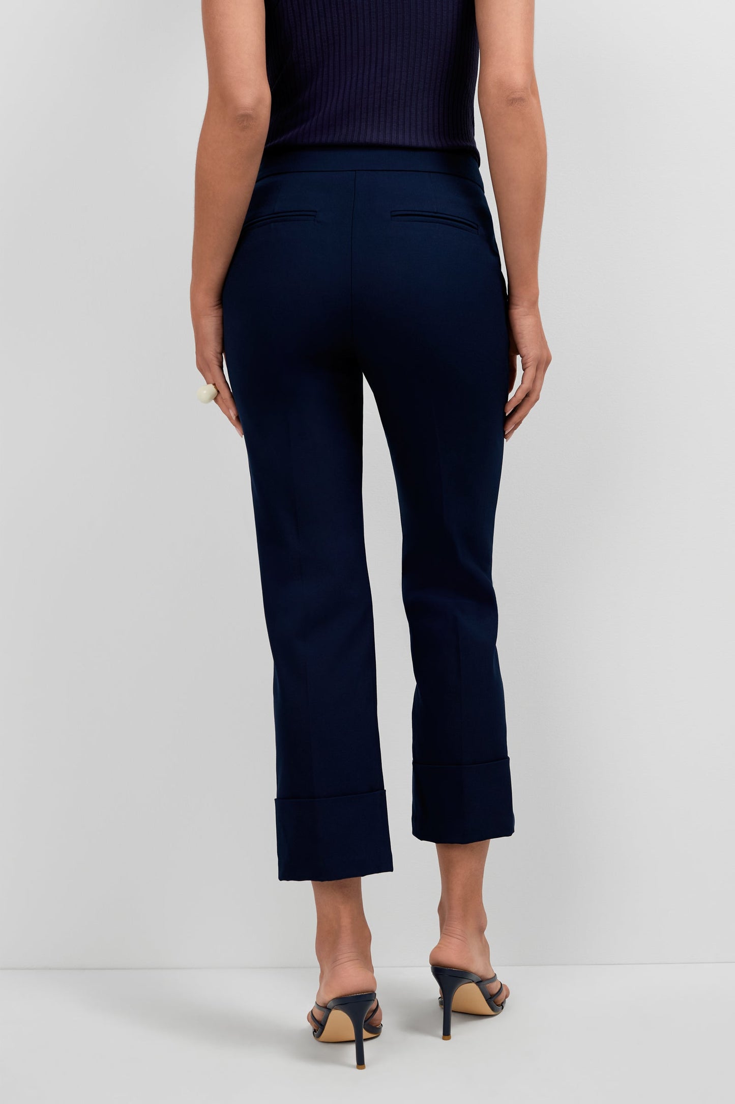Trina Turk Banshee Cropped Cuff Hem Pant