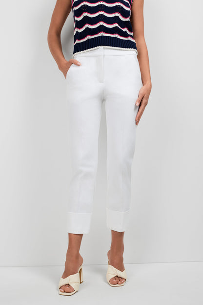 Trina Turk Banshee Cropped Cuff Hem Pant