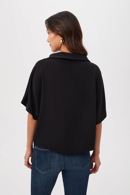 Trina Turk Honeysuckle Boatneck Dolman-Sleeve Top