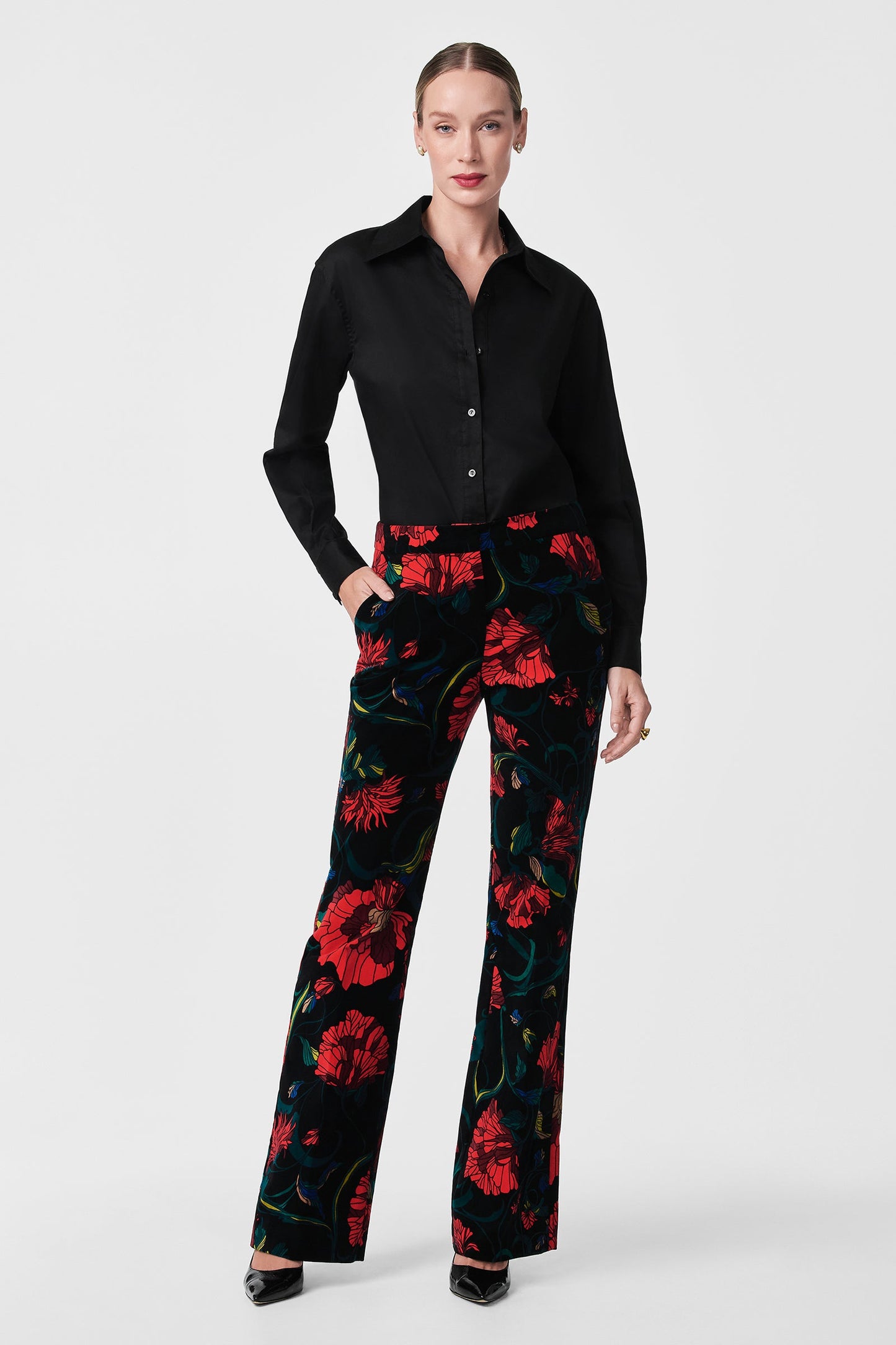 Trina Turk Litsa Button-Up Cotton Shirt