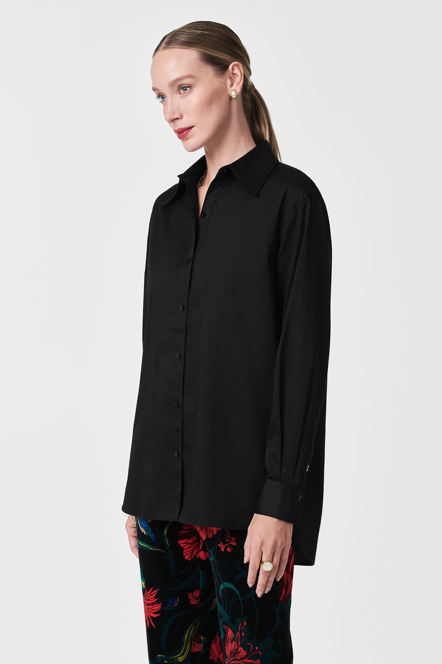 Trina Turk Litsa Button-Up Cotton Shirt