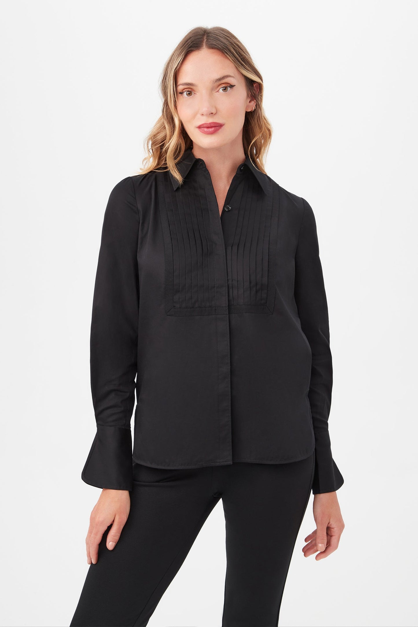 Trina Turk Delancey Long-Sleeve Button-Up Cotton Shirt