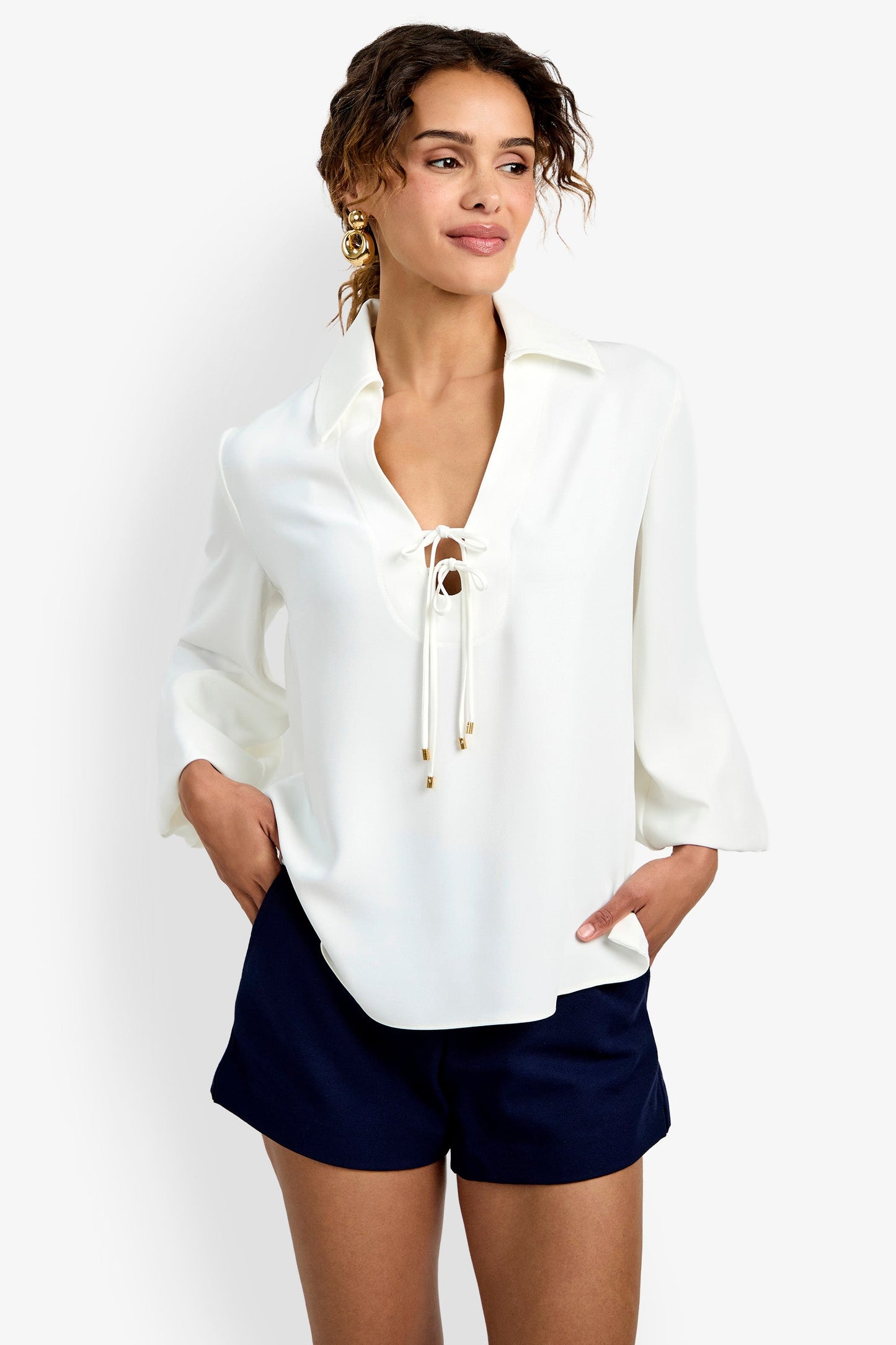 Trina Turk Lambro Peasant Top